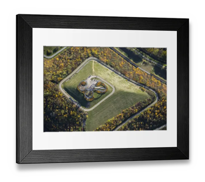 Framed Print : Aerial view, Tiger & Turtle - Magic Mountain