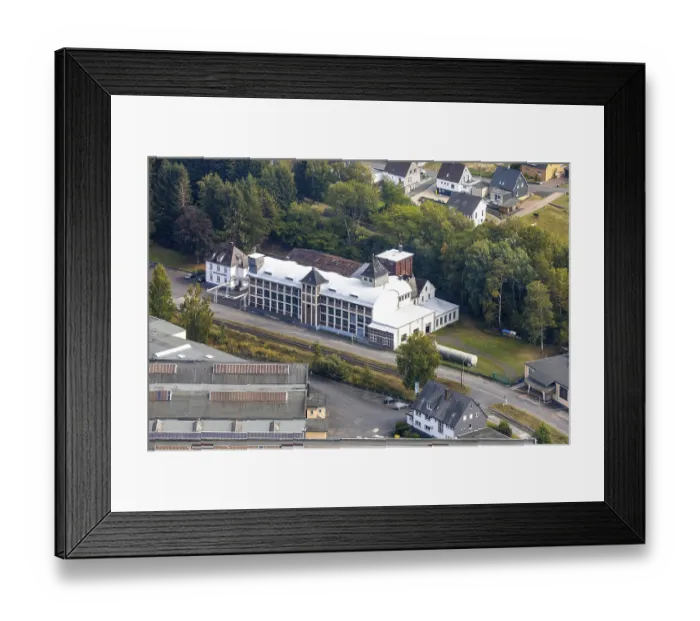 Framed Print : Aerial view, Carl Capito Apparatebau GmbH Framed Print : Aerial view, Carl Capito Apparatebau GmbH