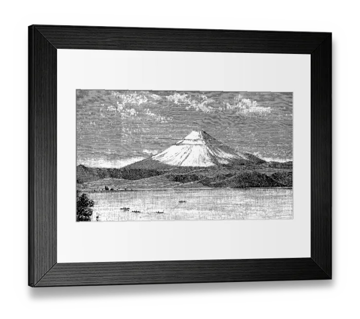 Framed Print : The snow-capped volcano Fuji (3776m) highest mountain in Japan Framed Print : The snow-capped volcano Fuji (3776m) highest mountain in Japan