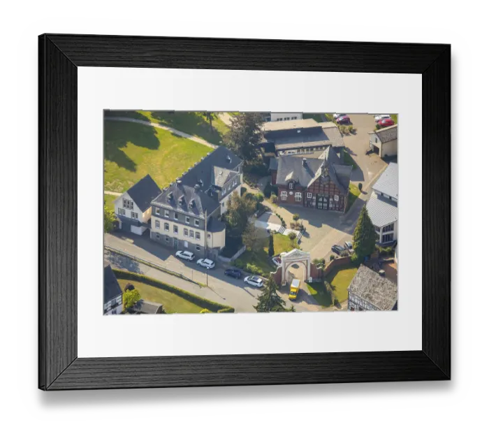 Framed Print : Aerial view, JUGENDHILFE Olsberg Framed Print : Aerial view, JUGENDHILFE Olsberg