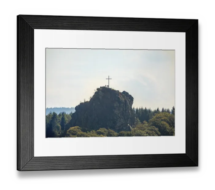 Framed Print : Aerial view, Bruchhauser Steine