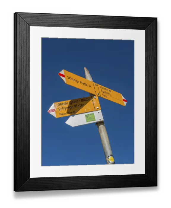 Framed Print : Interlaken, Switzerland - October 6