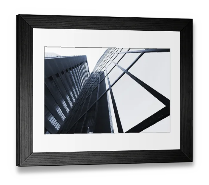 Framed Print : Modern office building under sky