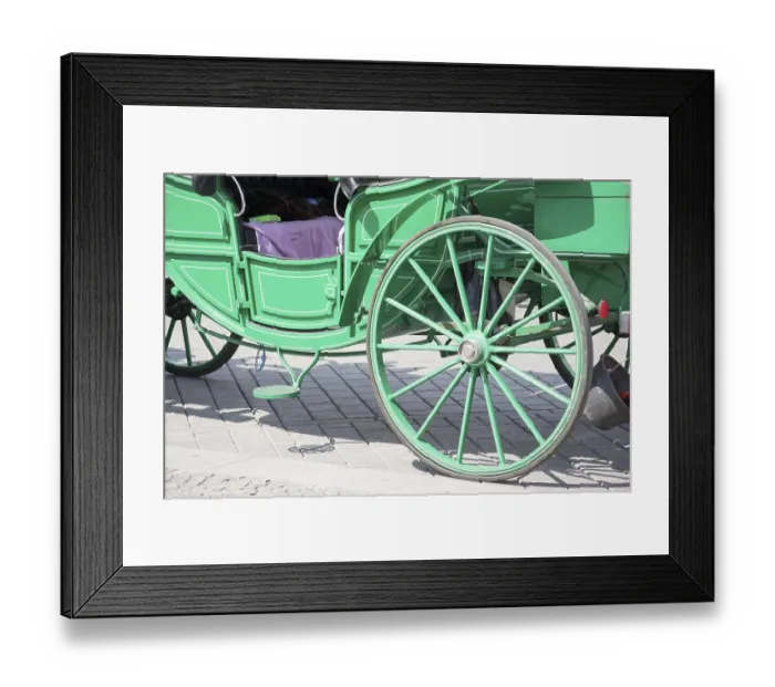 Framed Print : Horse-drawn carriage