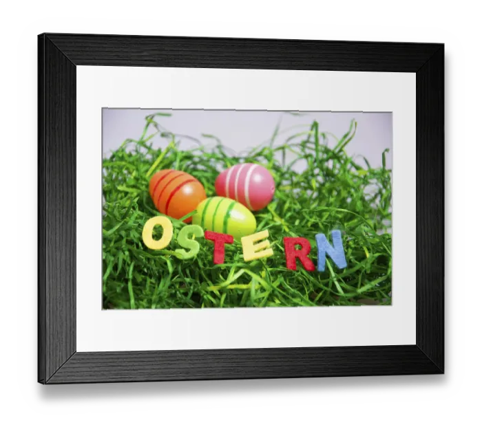Framed Print : Colourful Easter decoration