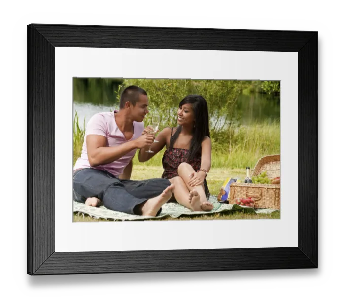 Framed Print : Young happy asian couple enjoying their time outdoors