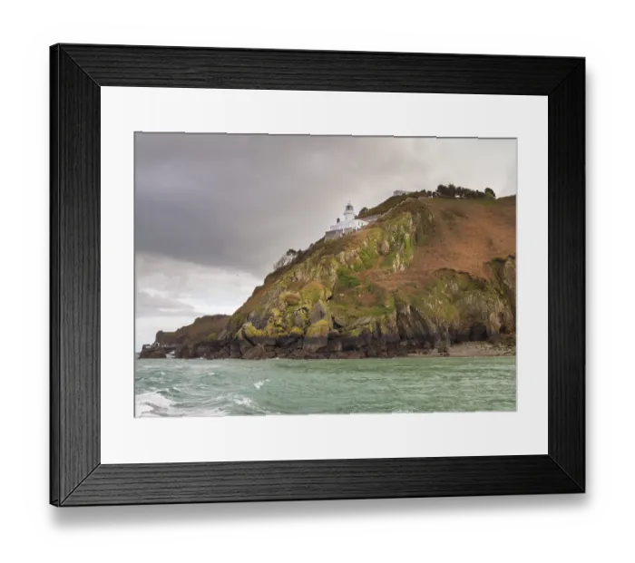 Framed Print : Coastal scene on Sark Lighthouse