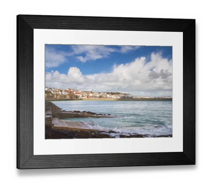 Framed Print : Saint Peter Port, Guernsey. Natural Pool