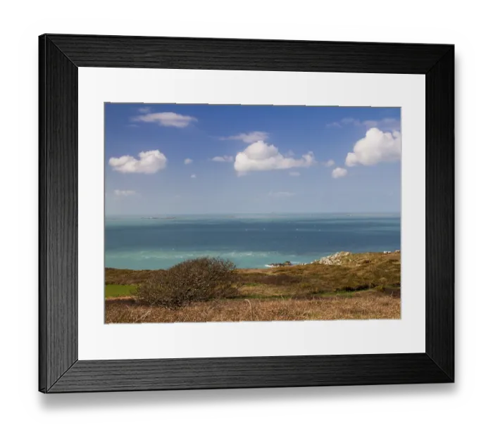 Framed Print : Coastal scene on Sark looking out over the English Channel