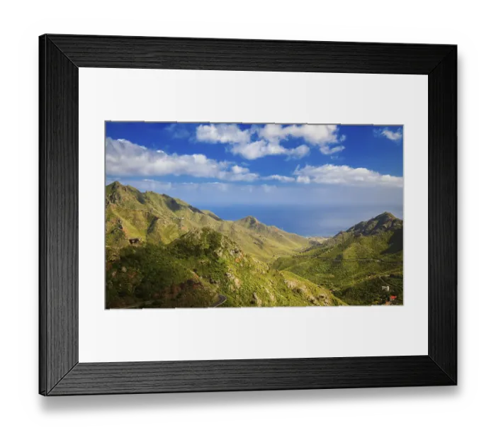 Framed Print : Beautiful view of Park Rural Anaga with its mountains and Forest Framed Print : Beautiful view of Park Rural Anaga with its mountains and Forest