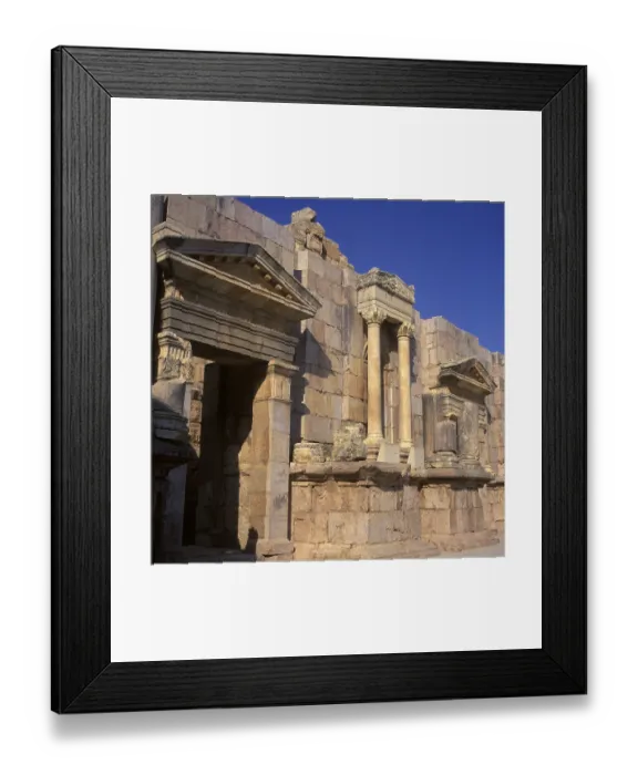 Framed Print : South Theatre, Jerash (Gerasa), Jordan