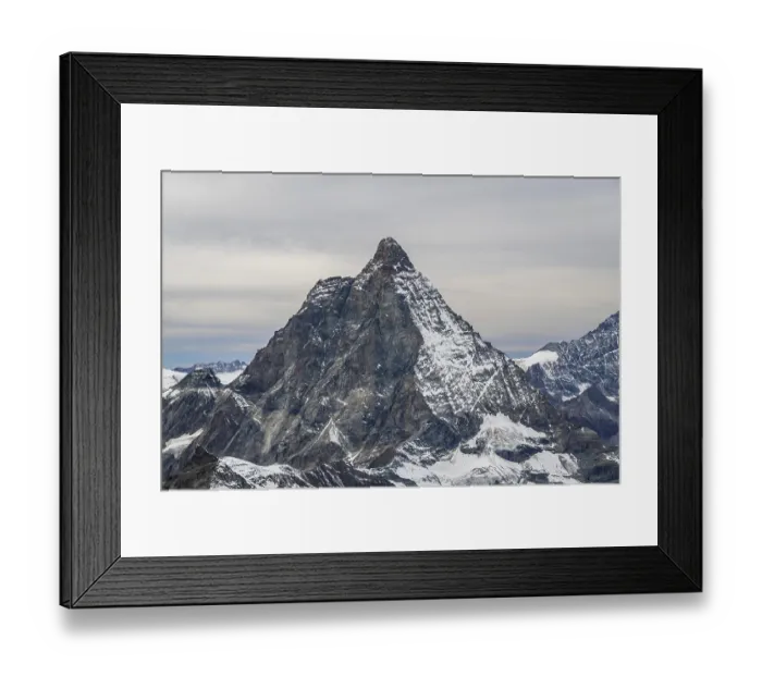 Framed Print : Matterhorn Mountain on Cloudy Day Framed Print : Matterhorn Mountain on Cloudy Day