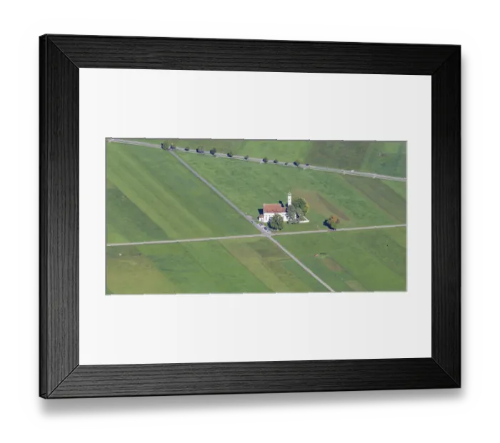 Framed Print : Wallfahrtskirche St. Coloman, Konigswinkel