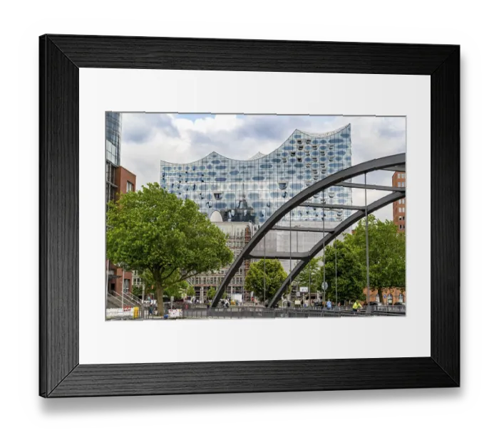 Framed Print : European travel destination showcasing innovative German architecture