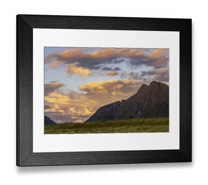 Framed Print : Evening on Flakstad beach, Lofoten Framed Print : Evening on Flakstad beach, Lofoten