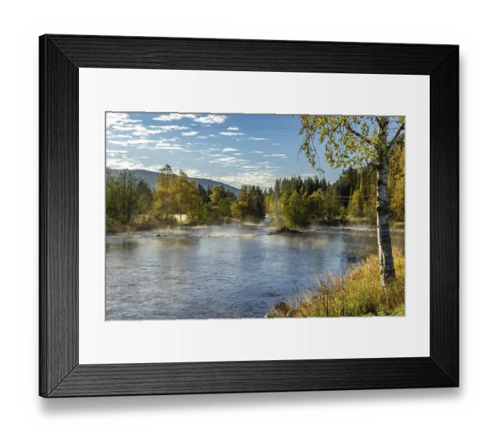 Framed Print : Morning atmosphere at Fossen Innlandet, Norway