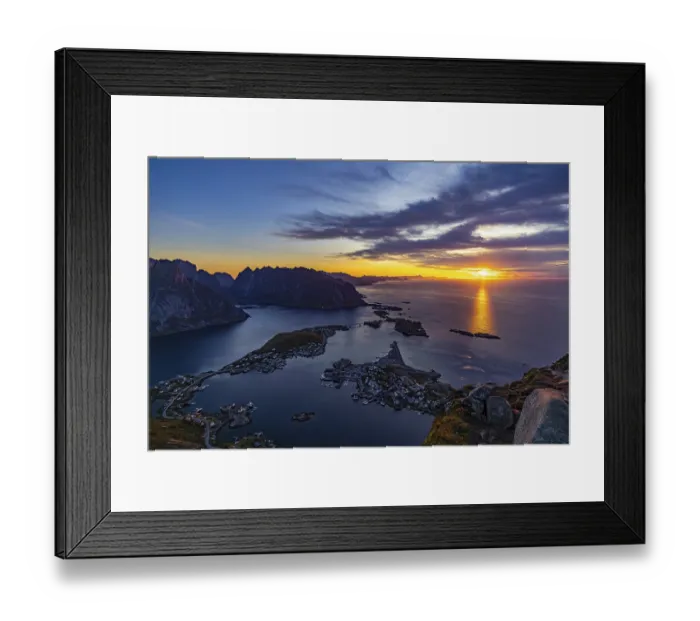 Framed Print : Sunrise at Reinebringen, Lofoten, Nordland, Norway Framed Print : Sunrise at Reinebringen, Lofoten, Nordland, Norway