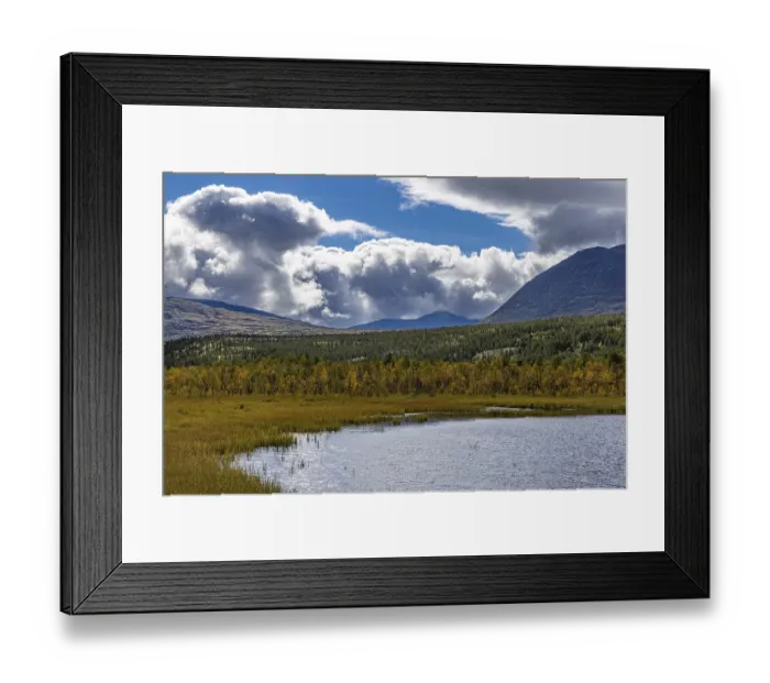 Framed Print : Autumn in Rondane National Park, Innlandet, Norway