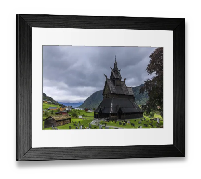 Framed Print : Hopperstad Stave Church, Vestland, Norway