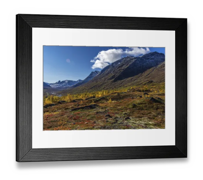 Framed Print : View of Leirdalen, Sognefjell, Innlandet, Norway