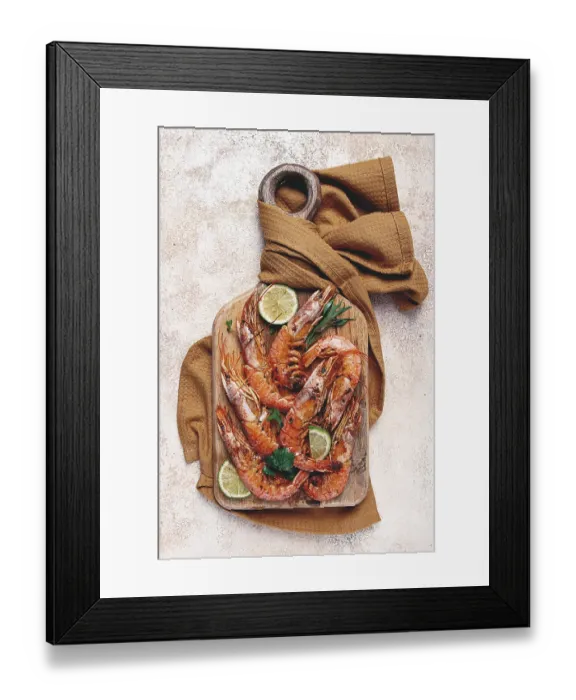Framed Print : Fried Langoustines, Australian