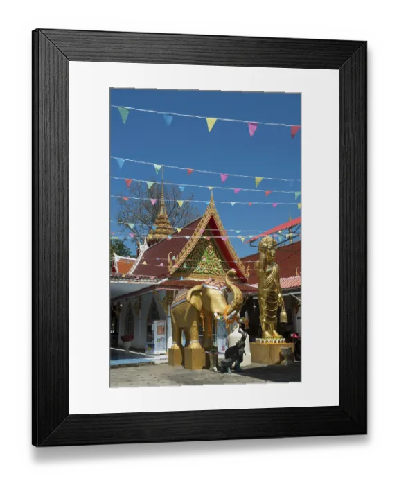 Framed Print : Wat Klong Wan Phra Aram Luang, Prachuap Khiri Khan
