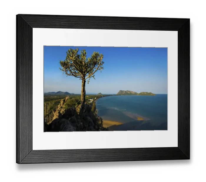 Framed Print : Panoramic view from Wat Khao Chong Krachok