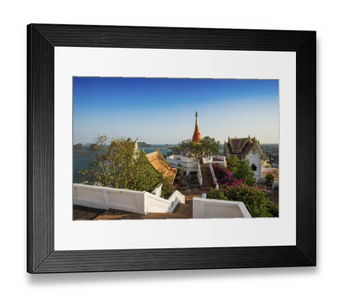 Framed Print : Wat Khao Chong Krachok, Prachuap Khiri Khan