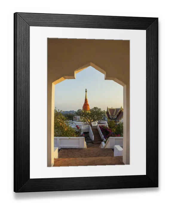 Framed Print : Wat Khao Chong Krachok, sunset Framed Print : Wat Khao Chong Krachok, sunset