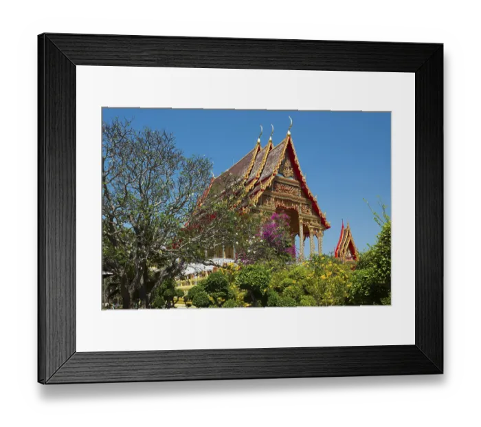 Framed Print : Wat Klong Wan Phra Aram Luang, Prachuap Khiri Khan