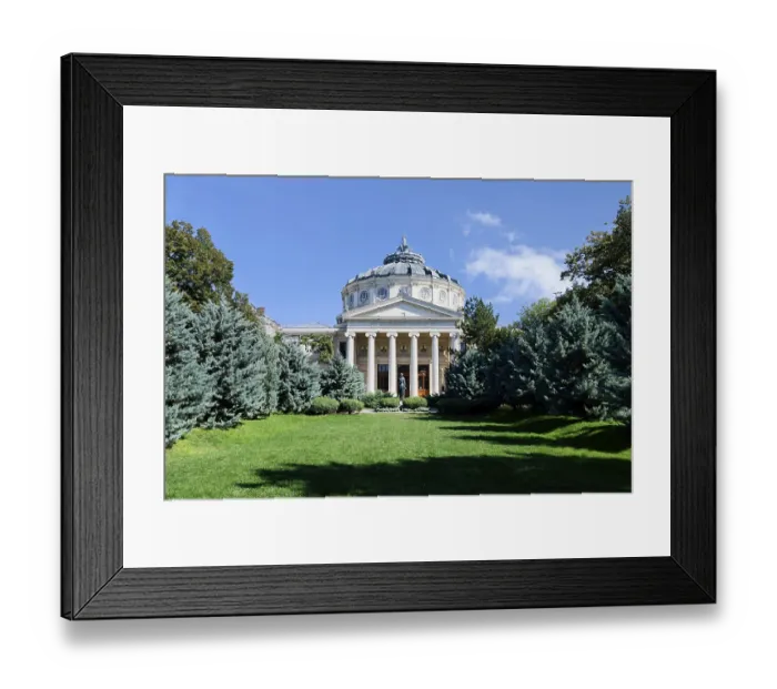 Framed Print : Neo-classical Romanian Athenaeum concert hall Framed Print : Neo-classical Romanian Athenaeum concert hall