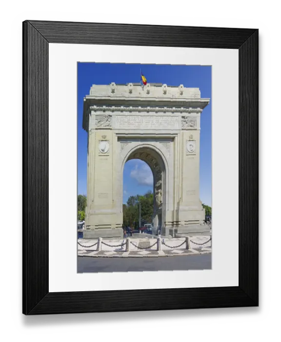Framed Print : Triumphal arch, Bucharest, Romania