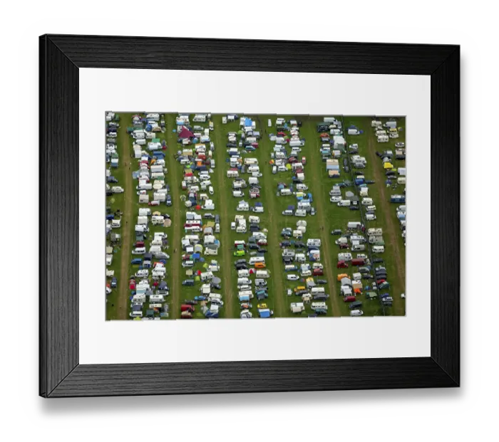 Framed Print : Ruhrpott Rodeo, car park, caravan site Framed Print : Ruhrpott Rodeo, car park, caravan site