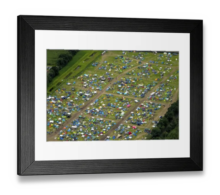 Framed Print : Ruhrpott Rodeo, campground, tents