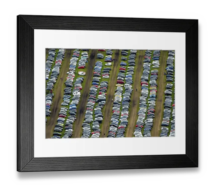 Framed Print : Ruhrpott Rodeo, car park, caravan site Framed Print : Ruhrpott Rodeo, car park, caravan site