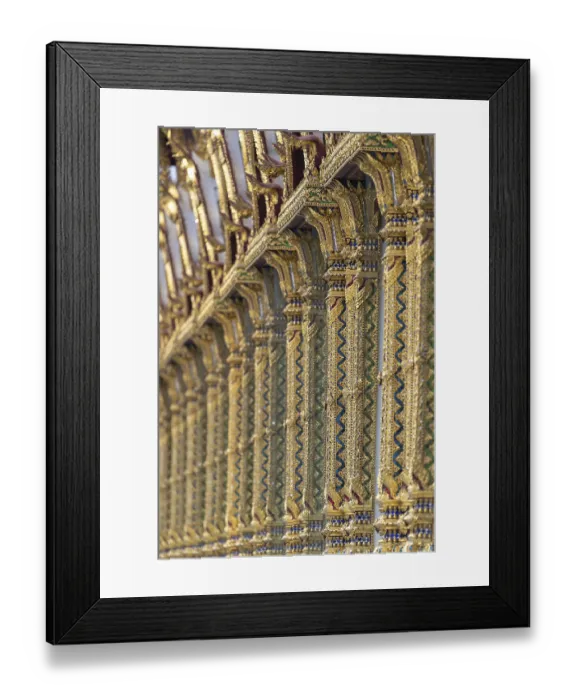 Framed Print : Columns with mosaic decorations (Lai Kranok)