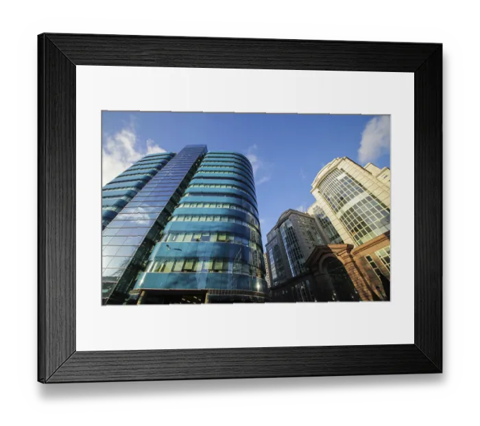 Framed Print : Picture of London commercial district near Aldgate