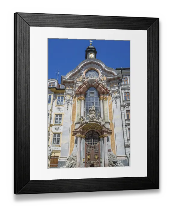 Framed Print : Baroque St. Johann Nepomuk Church