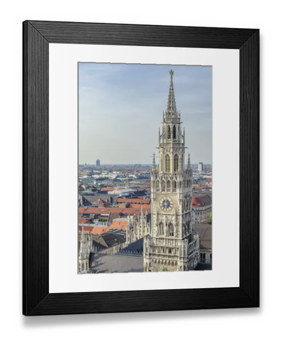 Framed Print : Aerial view of the New Town Hall