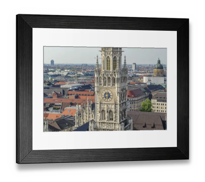 Framed Print : Aerial view of the New Town Hall