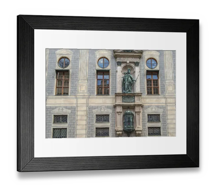 Framed Print : Architectural detail of the Residenz in central Munich