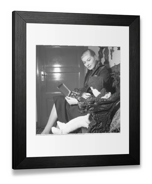 Framed Print : Anita Ekberg (born 29 September 1931)