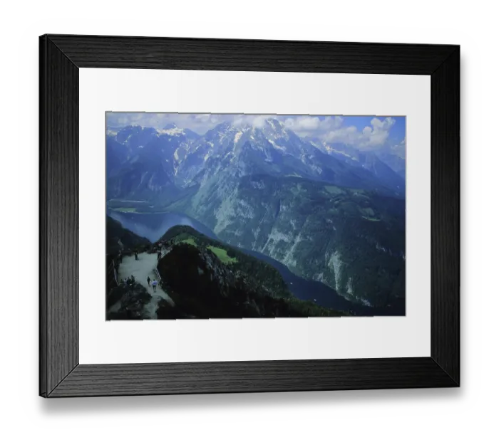 Framed Print : View of Konigssee from Jenner