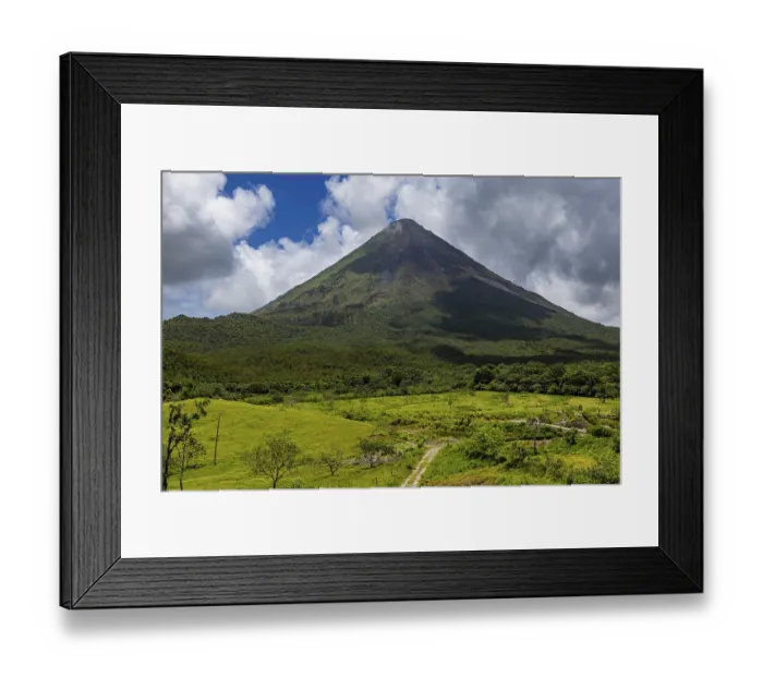 Framed Print : View rom Arenal Volcano, Arenal Volcano View & Trail