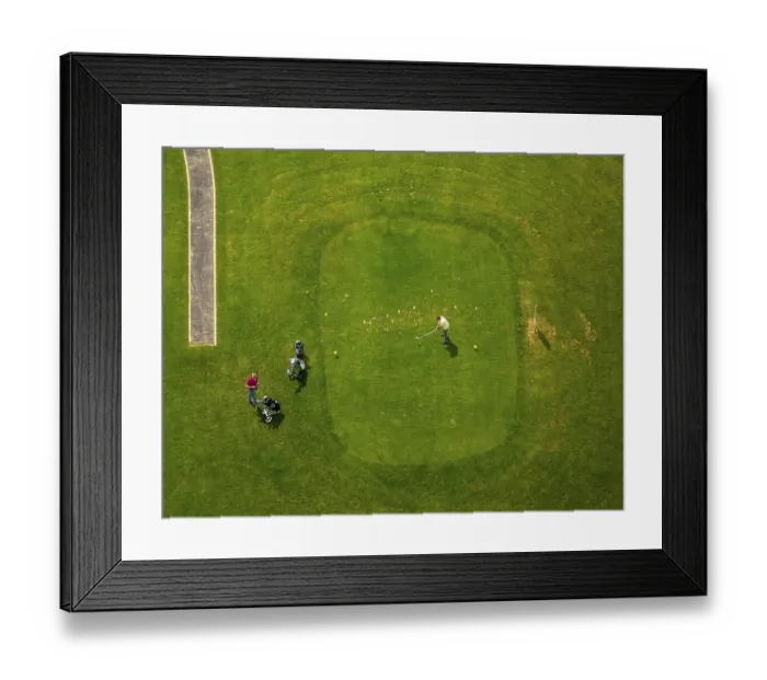 Framed Print : Golfclub Gut Berge Gevelsberg with driving range