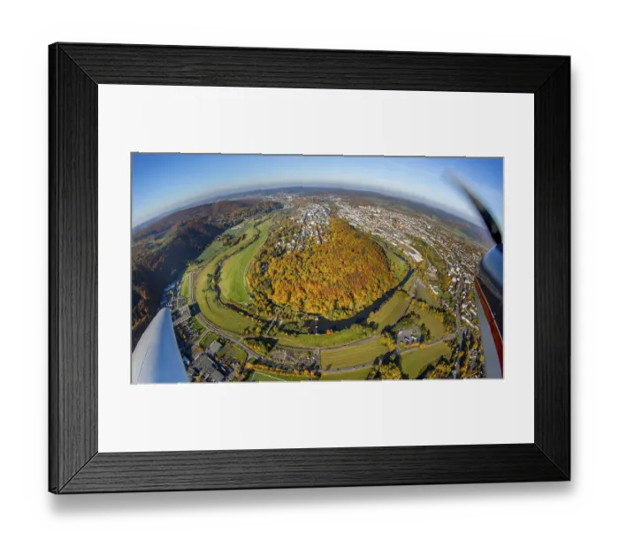 Framed Print : Arnsberger Altstadtberg, Ruhr, Ruhrbogen