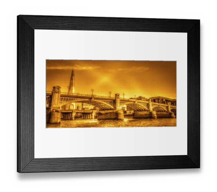 Framed Print : Southwark Bridge with The Shard in the background Framed Print : Southwark Bridge with The Shard in the background