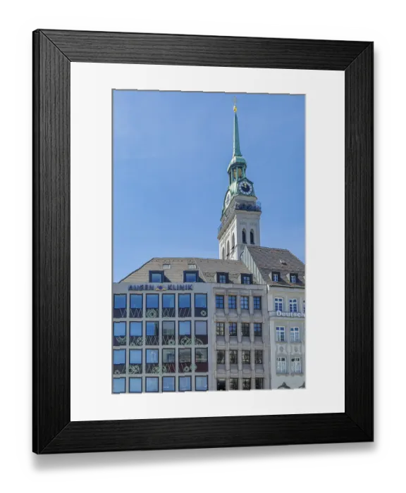 Framed Print : MUNCHEN, GERMANY - JULY 26, 2015: Urban scene