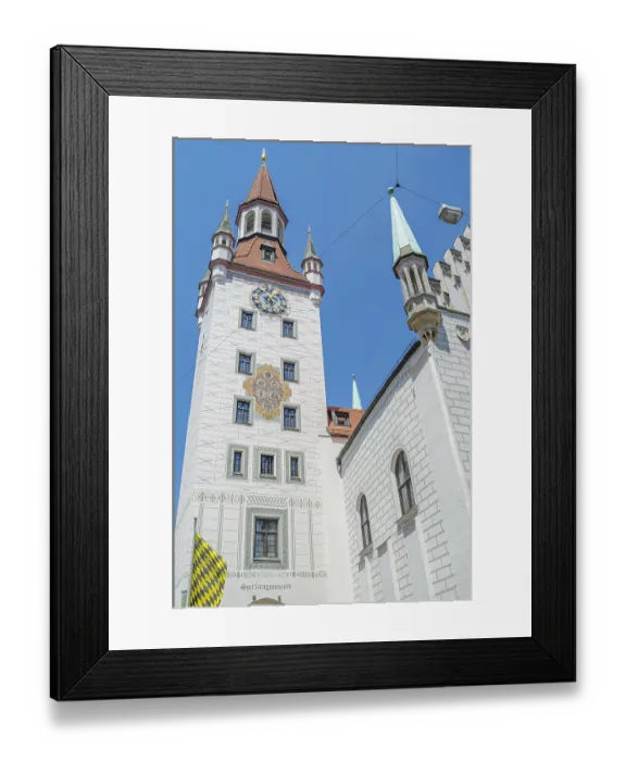 Framed Print : MUNCHEN, GERMANY - JULY 4, 2015: The Old Town Hall