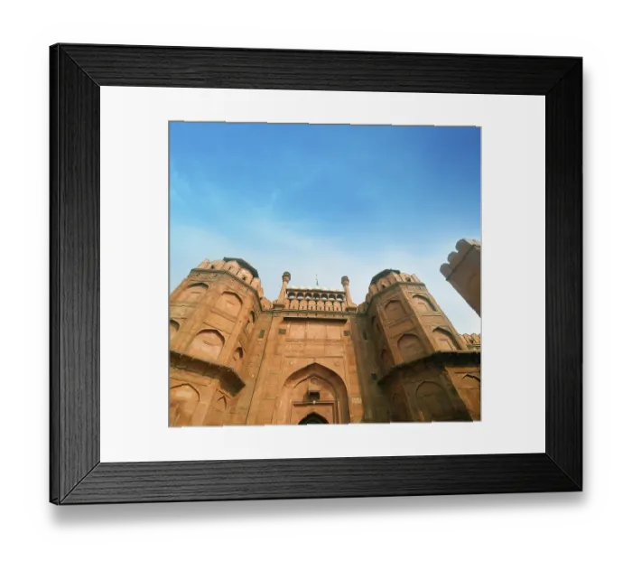 Framed Print : Architectural detail of Lal Qila - Red Fort in Delhi